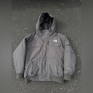 The North Face Hyvent Gotham Goose Down Puffer Jacket Mens XXL Gray